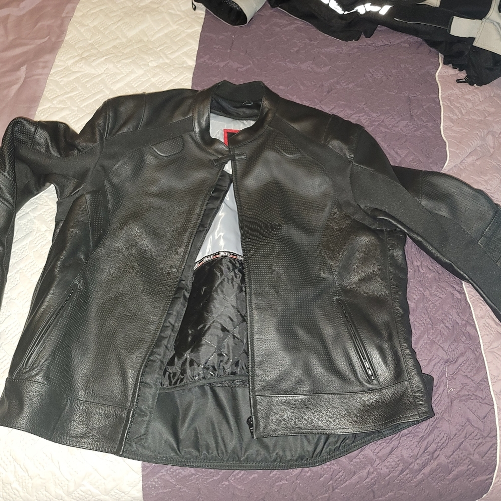 Leather bike jacket brand new